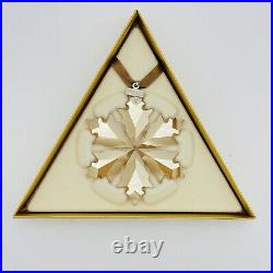 Swarovski Crystal Annual Gold Snowflake Christmas Ornament 2014 NEW IN BOX