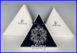 Swarovski Crystal Annual Snowflake Christmas Ornament 1999 with Box, Ribbon