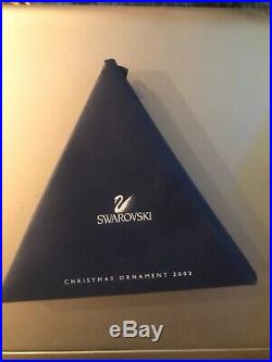 Swarovski Crystal Annual Star Snowflake Christmas Ornament 2002 #288802 NIB