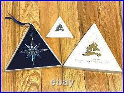 Swarovski Crystal Annual Star Snowflake Ornaments 1995-1999 EXCELLENT