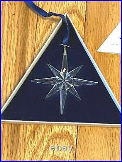 Swarovski Crystal Annual Star Snowflake Ornaments 1995-1999 EXCELLENT