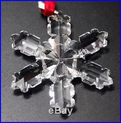 Swarovski Crystal Austria 1992 Snowflake Christmas Ornament Mint Rare