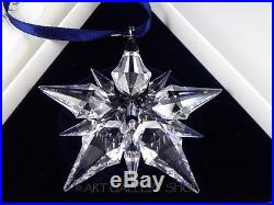 Swarovski Crystal Austria CHRISTMAS ORNAMENT 2001 STAR SNOWFLAKE Mint Box & COA