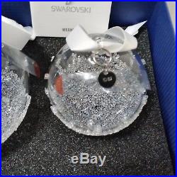 Swarovski Crystal Balls 2016 Annual Christmas Ornament Set of 3 #5223282 MIB
