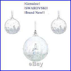Swarovski Crystal Balls 2017 Annual Christmas Ornament BALL Set of 3 5268012 MIB
