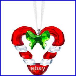 Swarovski Crystal Candy Cane Heart Ornament #5403314 Brand Nib Xmas Save$$ F/sh