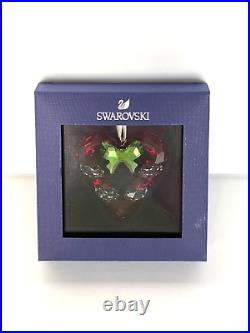 Swarovski Crystal Candy Cane Heart Ornament (#5403314) New in Box