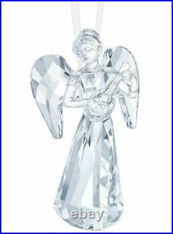 Swarovski Crystal Christmas Angel Ornament Lute AE 2018 #5397776 New in Box