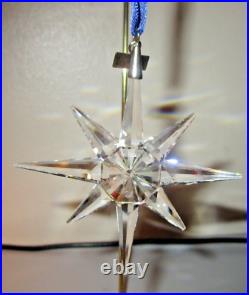 Swarovski Crystal Christmas Annual Snowflake Star Ornament 1995 3 Large No Box