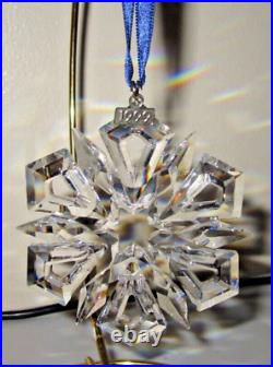 Swarovski Crystal Christmas Annual Snowflake Star Ornament 1999 3 Large No Box
