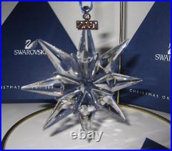 Swarovski Crystal Christmas Annual Snowflake Star Ornament 2009 +Box +Sleeve+COA