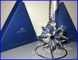 Swarovski Crystal Christmas Annual Snowflake Star Ornament 2013 +Box