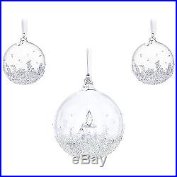 Swarovski Crystal Christmas Ball Ornament Set 2017 5268012. New In Box