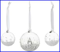 Swarovski Crystal Christmas Ball Ornament Set 2017 5268012 Palle di Natale NEW