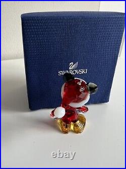 Swarovski Crystal Christmas Mickey Mouse Santa Hat Ornament Perfect