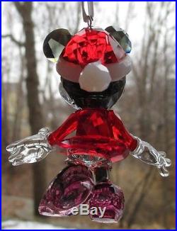 Swarovski Crystal Christmas Minnie Mouse Ornament New and Mint in Box