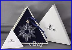 Swarovski Crystal Christmas Ornament 1998 Clear Snowflake Star Original Box COA