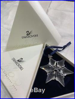 Swarovski Crystal Christmas Ornament 2000 Annual Edition Snowflake In Box