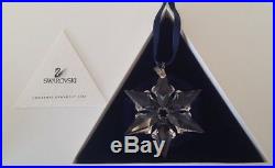 Swarovski Crystal Christmas Ornament 2000 + Box & Triangle Paper- MINT