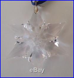 Swarovski Crystal Christmas Ornament 2000 + Box & Triangle Paper- MINT