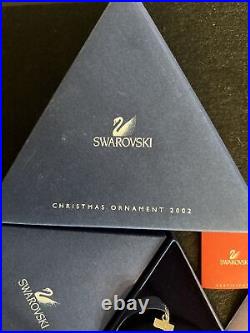 Swarovski Crystal Christmas Ornament 2002 in Original Box Holiday