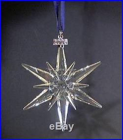 Swarovski Crystal Christmas Ornament 2005 Clear Large 680502 Mint Boxed Retired