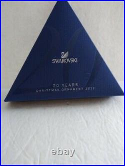 Swarovski Crystal Christmas Ornament 2011 celebrating 20 years #1092037
