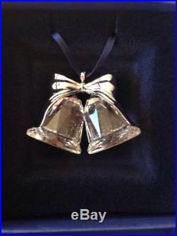 Swarovski Crystal Christmas Ornament Bells Rare Collectible