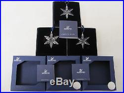 Swarovski Crystal Christmas Ornament Little Star Set of 3 Pieces