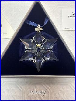 Swarovski Crystal Christmas Ornament Lot (2) 2000 & 2001