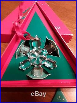 Swarovski Crystal Christmas Ornament Rare 1992 Edition