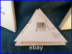 Swarovski Crystal Christmas Ornament Snowflake 1998 1999 2000 Box LIMITED ED Set