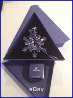 Swarovski Crystal Christmas Ornament Star Snowflake 2004 with Boxes & Certificate