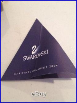 Swarovski Crystal Christmas Ornament Star Snowflake 2004 with Boxes & Certificate