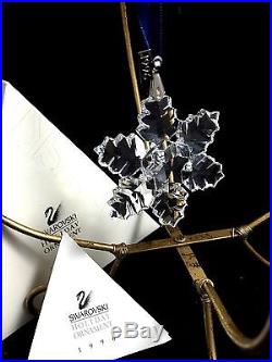 Swarovski Crystal Christmas Snowflake Ornament 1996 Annual Limited Ed New 199734
