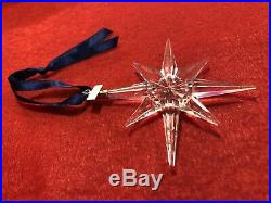 Swarovski Crystal Christmas Snowflake Ornament Star 1995 Mint no box