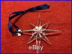 Swarovski Crystal Christmas Snowflake Ornament Star 1995 Mint no box