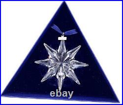 Swarovski Crystal Christmas Snowflake Star Ornament 2009 Retired Box Swan Mark