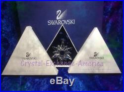 Swarovski Crystal Christmas Star Snowflake 1998 Ornament 220073 MIB+COA