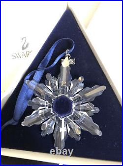 Swarovski Crystal Christmas Tree Ornament 1998 Snowflake Limited Edition In Box