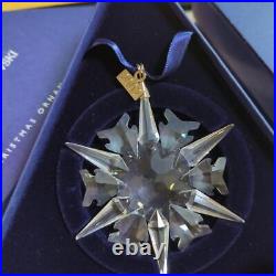 Swarovski Crystal Christmas Tree Ornament 2002 Snowflake excellent free shipping