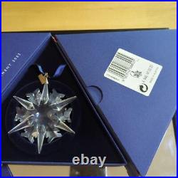 Swarovski Crystal Christmas Tree Ornament 2002 Snowflake excellent free shipping