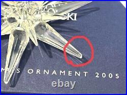 Swarovski Crystal Christmas Tree Ornament 2005 Snowflake excellent free shipping