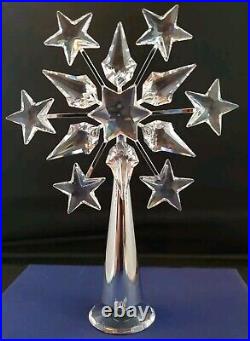 Swarovski Crystal Christmas Tree Topper Chrome Plated 632784