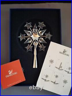 Swarovski Crystal Christmas Tree Topper Chrome Plated 632784