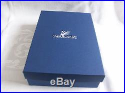 Swarovski Crystal Christmas Tree Topper Gold Retired In Box With Display