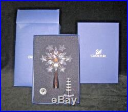 Swarovski Crystal Christmas Tree Topper / Star with Boxes & Papers Chrome
