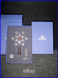 Swarovski Crystal Christmas Tree Topper / Star with Boxes & Papers Chrome