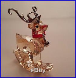 Swarovski Crystal Christmas Winter Reindeer 1086146 Ornamental Figurine