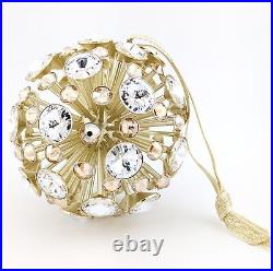 Swarovski Crystal Constella Ball Ornament, Large, Gold Tone, 5628031